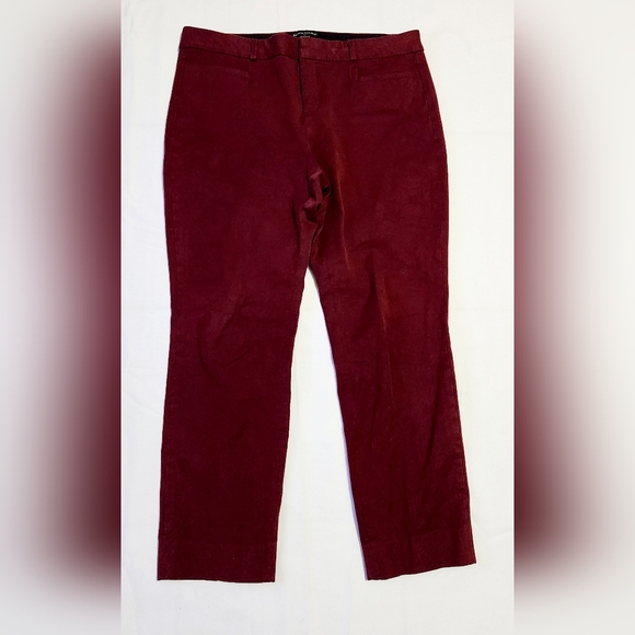 Banana Republic Women's Pants Red Size 12 Jackson Fit Ankle Cotton Blend - Picture 7 of 7
